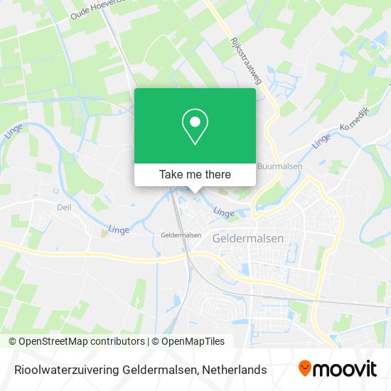 Rioolwaterzuivering Geldermalsen map