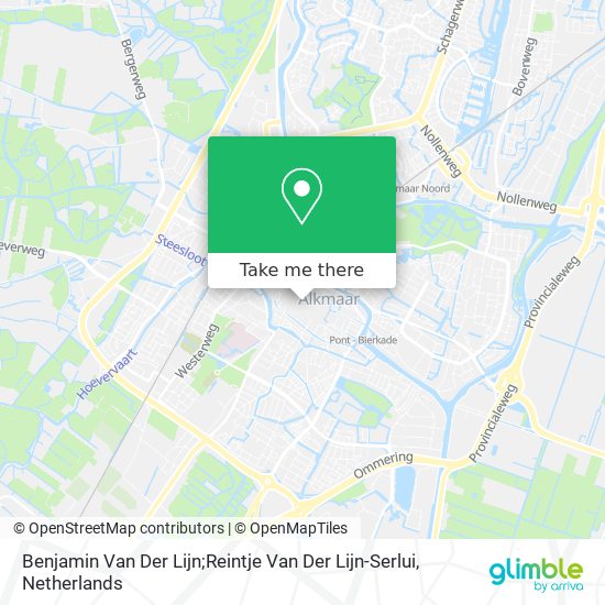 Benjamin Van Der Lijn;Reintje Van Der Lijn-Serlui map