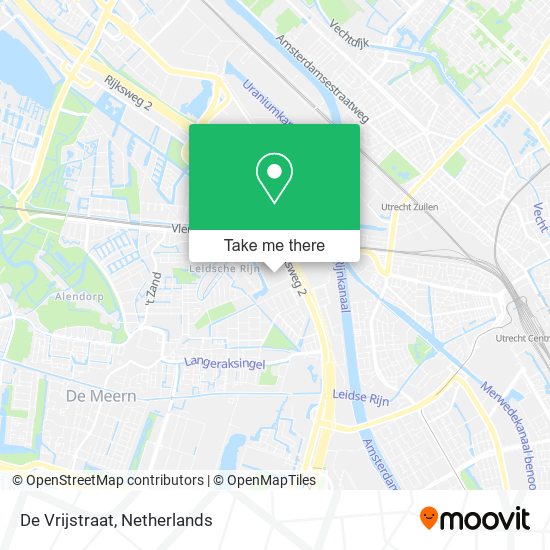 De Vrijstraat map