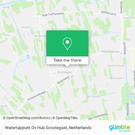 Watertappunt Ov Hub Grootegast Karte