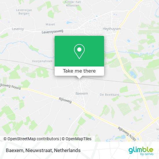 Baexem, Nieuwstraat map