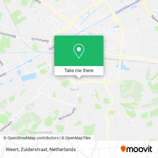 Weert, Zuiderstraat map