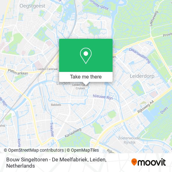 Bouw Singeltoren - De Meelfabriek, Leiden map