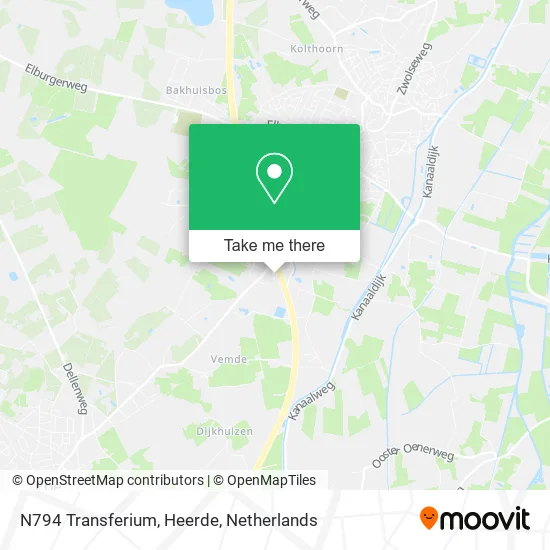N794 Transferium, Heerde map