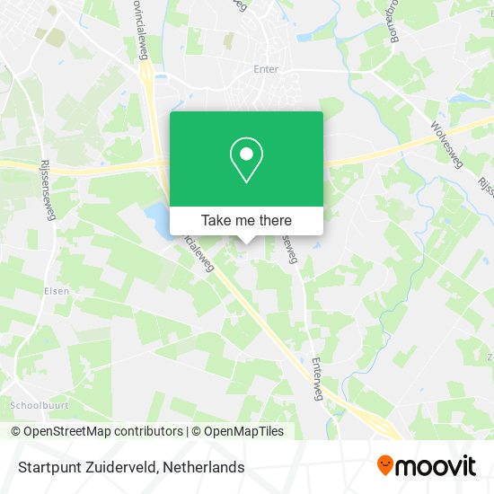 Startpunt Zuiderveld Karte