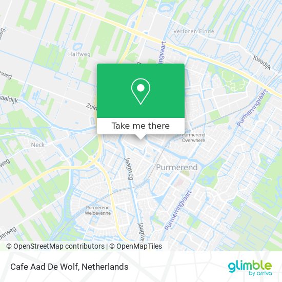 Cafe Aad De Wolf Karte