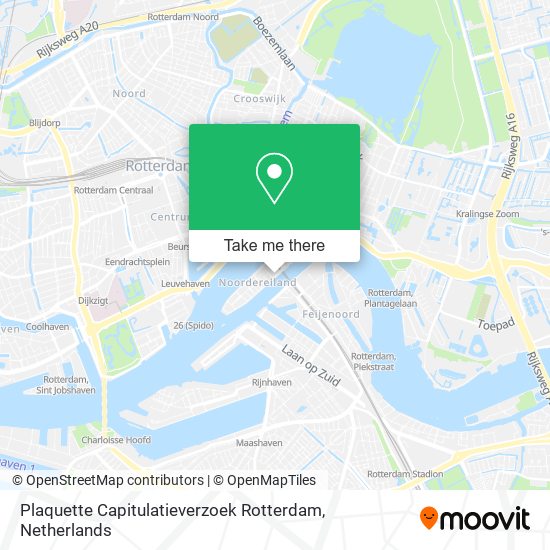 Plaquette Capitulatieverzoek Rotterdam map