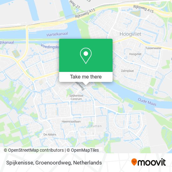 Spijkenisse, Groenoordweg map