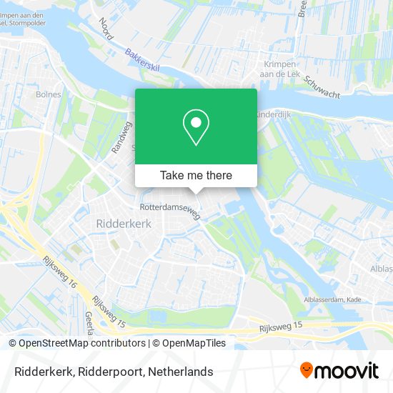 Ridderkerk, Ridderpoort map