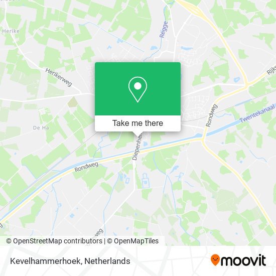 Kevelhammerhoek map