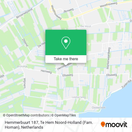 Hemmerbuurt 187, Te Hem Noord-Holland (Fam. Homan) map