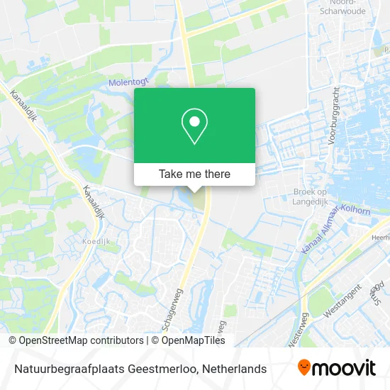 Natuurbegraafplaats Geestmerloo map