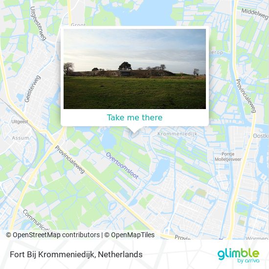 Fort Bij Krommeniedijk Karte