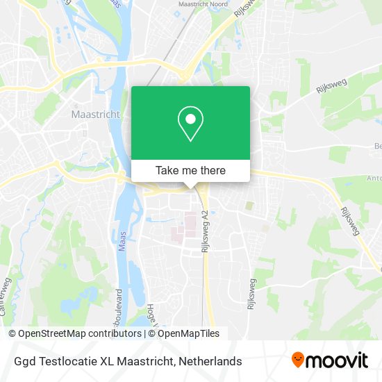 Ggd Testlocatie XL Maastricht Karte