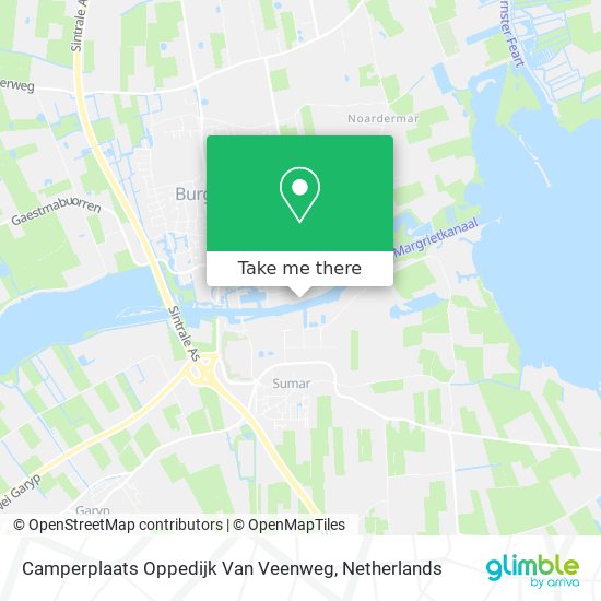 Camperplaats Oppedijk Van Veenweg map