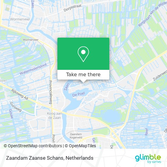 Zaandam Zaanse Schans map