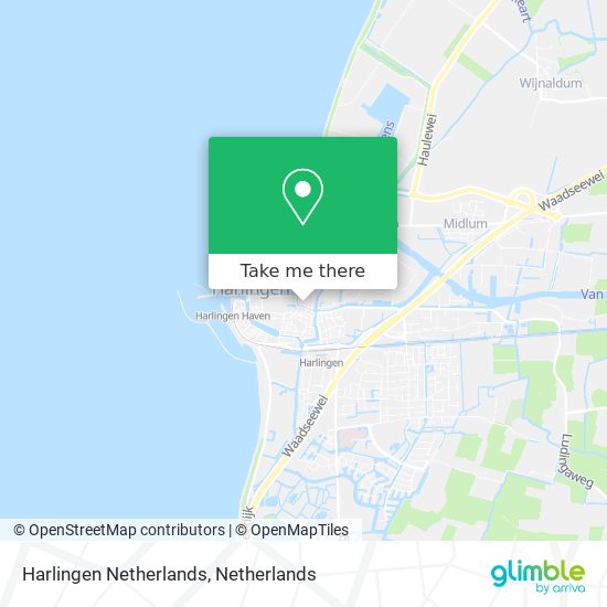 Harlingen Netherlands map