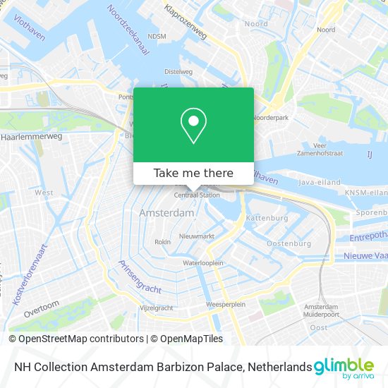 NH Collection Amsterdam Barbizon Palace map