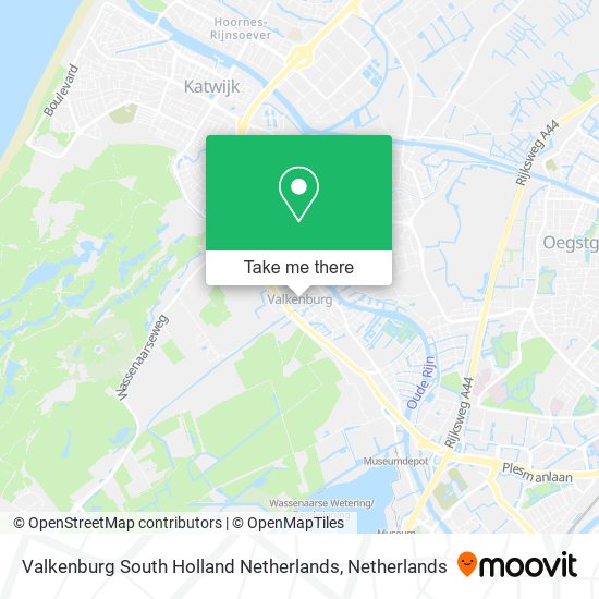 Valkenburg South Holland Netherlands map
