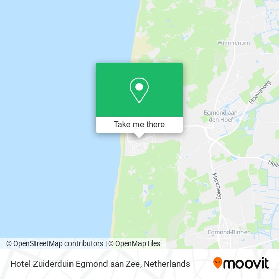 Hotel Zuiderduin Egmond aan Zee map