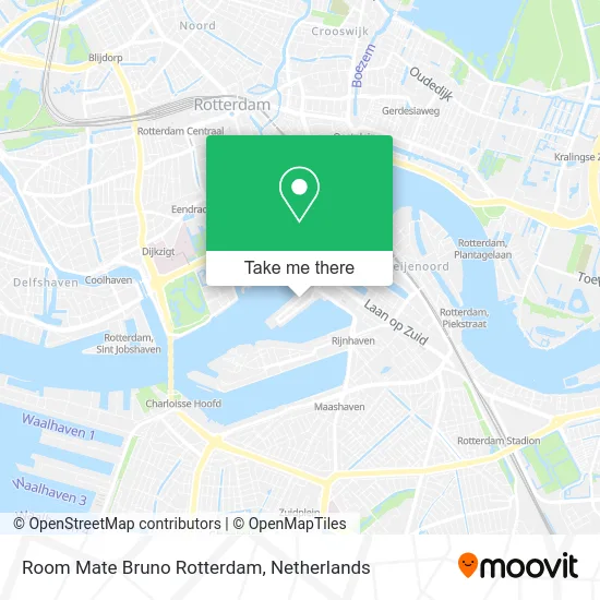 Room Mate Bruno Rotterdam map