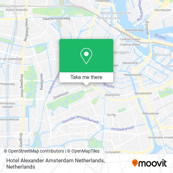 Hotel Alexander Amsterdam Netherlands map