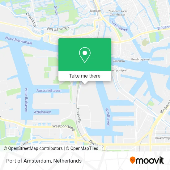 Port of Amsterdam map
