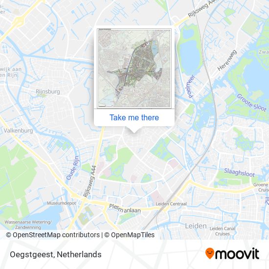 Oegstgeest map