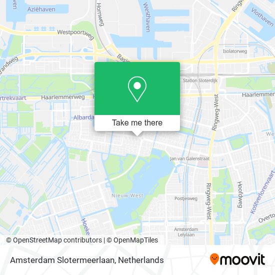 Amsterdam Slotermeerlaan map