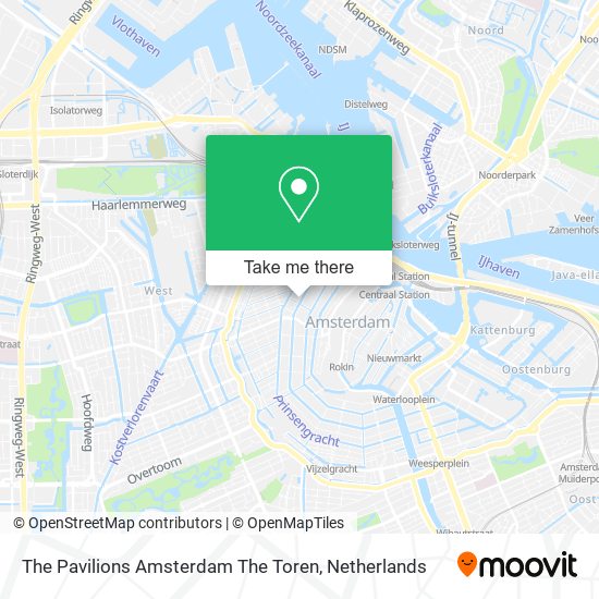 The Pavilions Amsterdam The Toren map