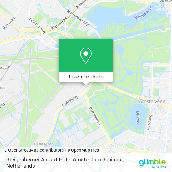 Steigenberger Airport Hotel Amsterdam Schiphol Karte