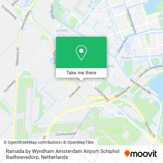 Ramada by Wyndham Amsterdam Airport Schiphol Badhoevedorp map