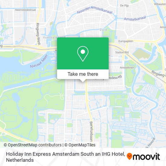 Holiday Inn Express Amsterdam South an IHG Hotel map