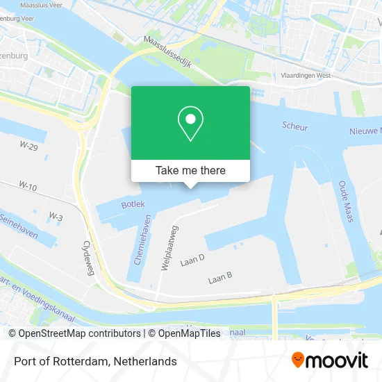 Port of Rotterdam map