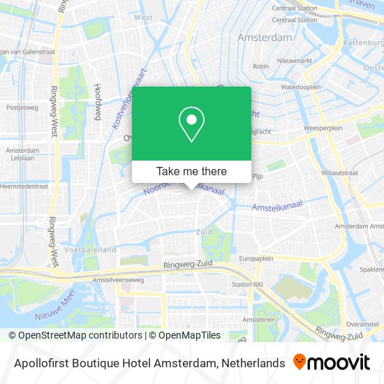 How to get to Apollofirst Boutique Hotel Amsterdam by Bus Train