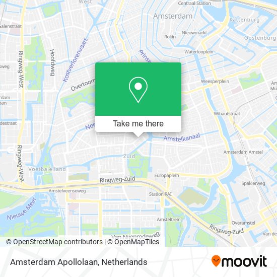 Amsterdam Apollolaan Karte