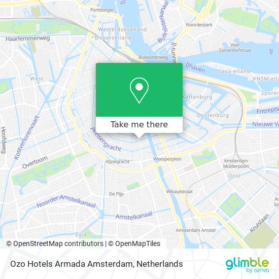 Ozo Hotels Armada Amsterdam map