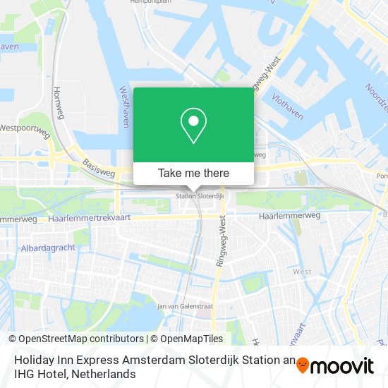 Holiday Inn Express Amsterdam Sloterdijk Station an IHG Hotel Karte