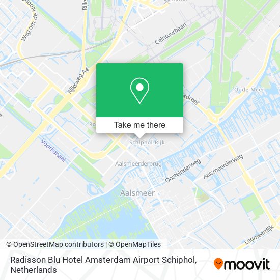 Radisson Blu Hotel Amsterdam Airport Schiphol map