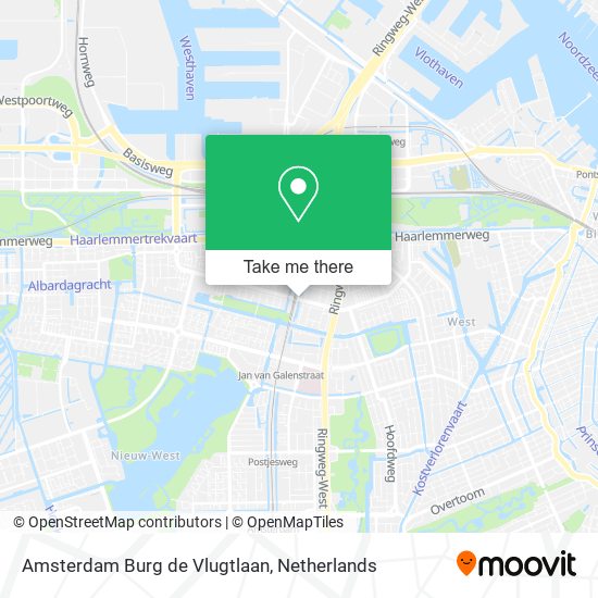 Amsterdam Burg de Vlugtlaan map