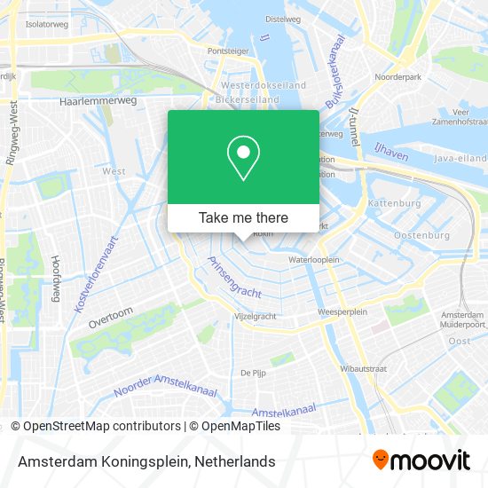 Amsterdam Koningsplein map