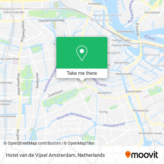 Hotel van de Vijsel Amsterdam Karte