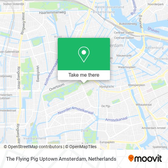 The Flying Pig Uptown Amsterdam map