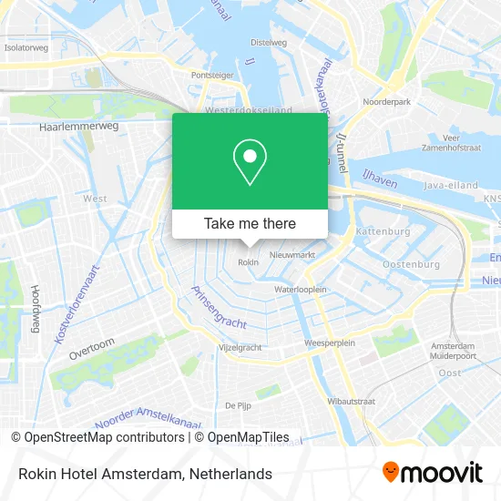 Rokin Hotel Amsterdam map