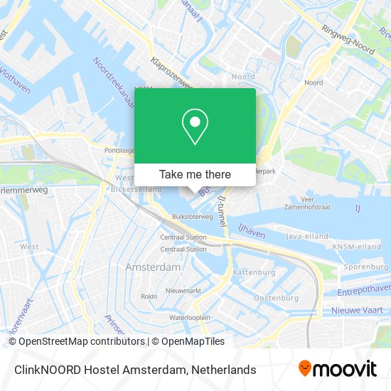 ClinkNOORD Hostel Amsterdam map