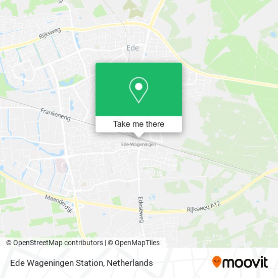 Ede Wageningen Station map