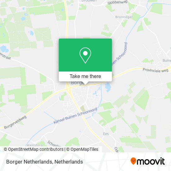 Borger Netherlands map