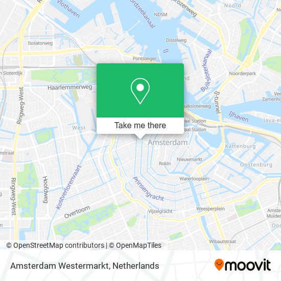 Amsterdam Westermarkt Karte