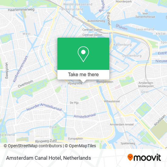 Amsterdam Canal Hotel map