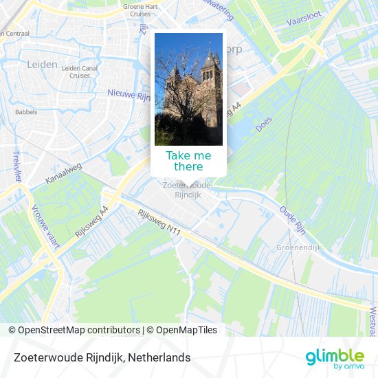 Zoeterwoude Rijndijk map